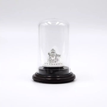 999 Pure Silver Lord Murugan Statue for Pooja, Gift, and Car Dashboard